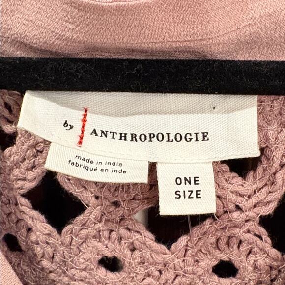 Anthropologie Cardigan Duster in Rose Crochet Detail and Lace Trim One Size NWT - Picture 11 of 16